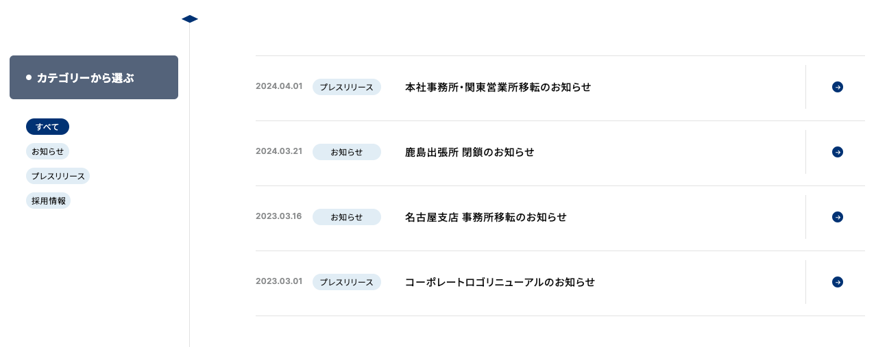 ニュースリスト(お知らせ) -参考になるWebデザインパーツまとめ- | Web Design Garden | 毎日更新!Webデザイン参考 ...